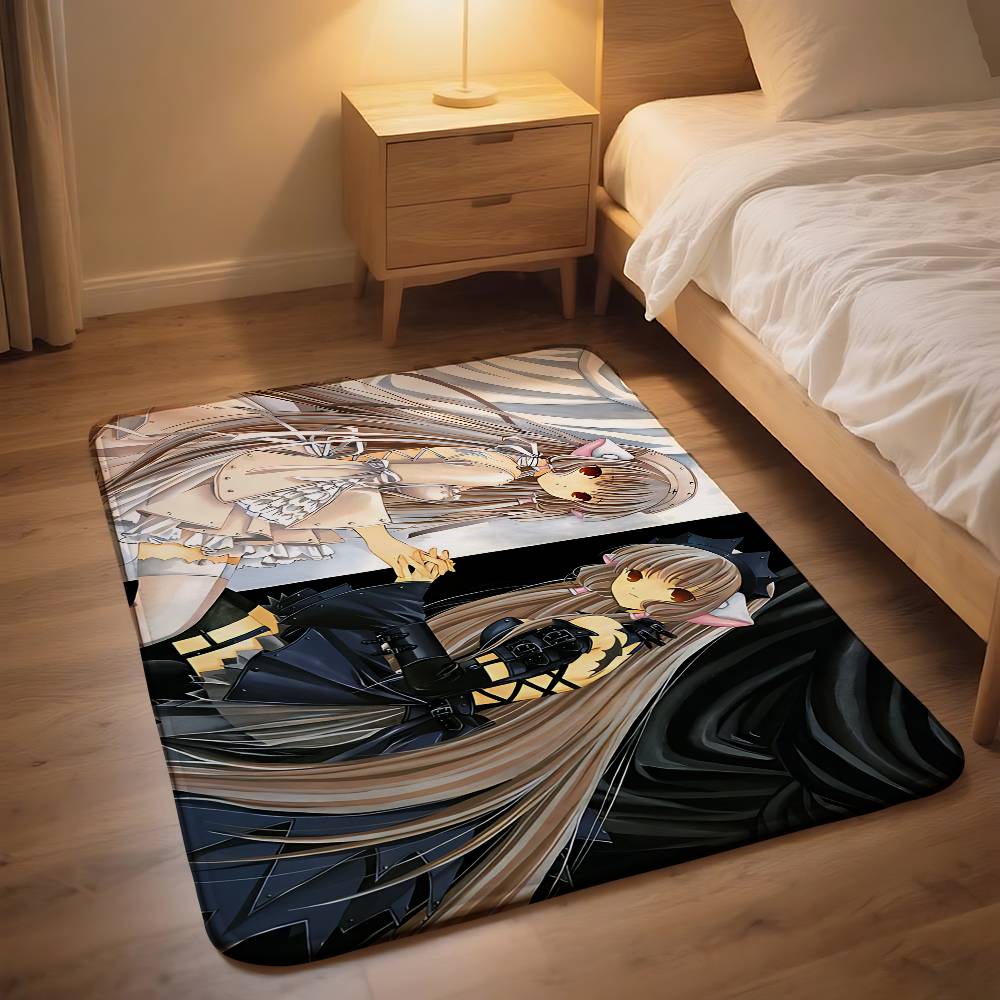 Anime C-chobits Carpet Bathroom Anti-slip Mat Door Mat Home Decoration Mat Entrance Door Mat Scratch-resistant Door Mat