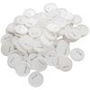 VEVOR 200 Sets 3 inch 75mm Pin Back Button Parts, DIY Round Button Badge Parts, Set Includes Metal Top, Plastic/Metal Button, Clear Film