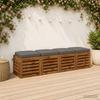 4 Piece Seat Cushions SOEST 4 Pcs 100percent  Polyester Grey