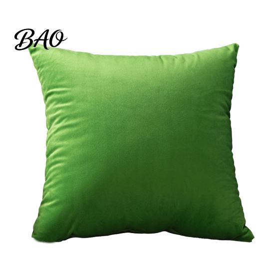 Fluff Treated Pillowcase Solid Color Velvet Pillow Cover, Soft Plush Throw Case, 17.7x17.7 Inch Office Cover Smooth Cushion for Sofa, Bed, Office,
