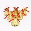 5cm Gold, Silver, Red Honeycomb Christmas Bells Hanging Tree Ornaments