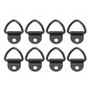 8pcs V Ring Tie Down Anchors Heavy Duty Steel V Ring Bolt On Trailer Anchor for Trailer Cargo Truck