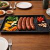 Non-stick Grill Meat Plate Rectangular Barbecue Plate Household Korean-style Barbecue Pan  Outdoor