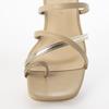 Carino CAUK44081 Women's Beige Combination Sandals, Small
