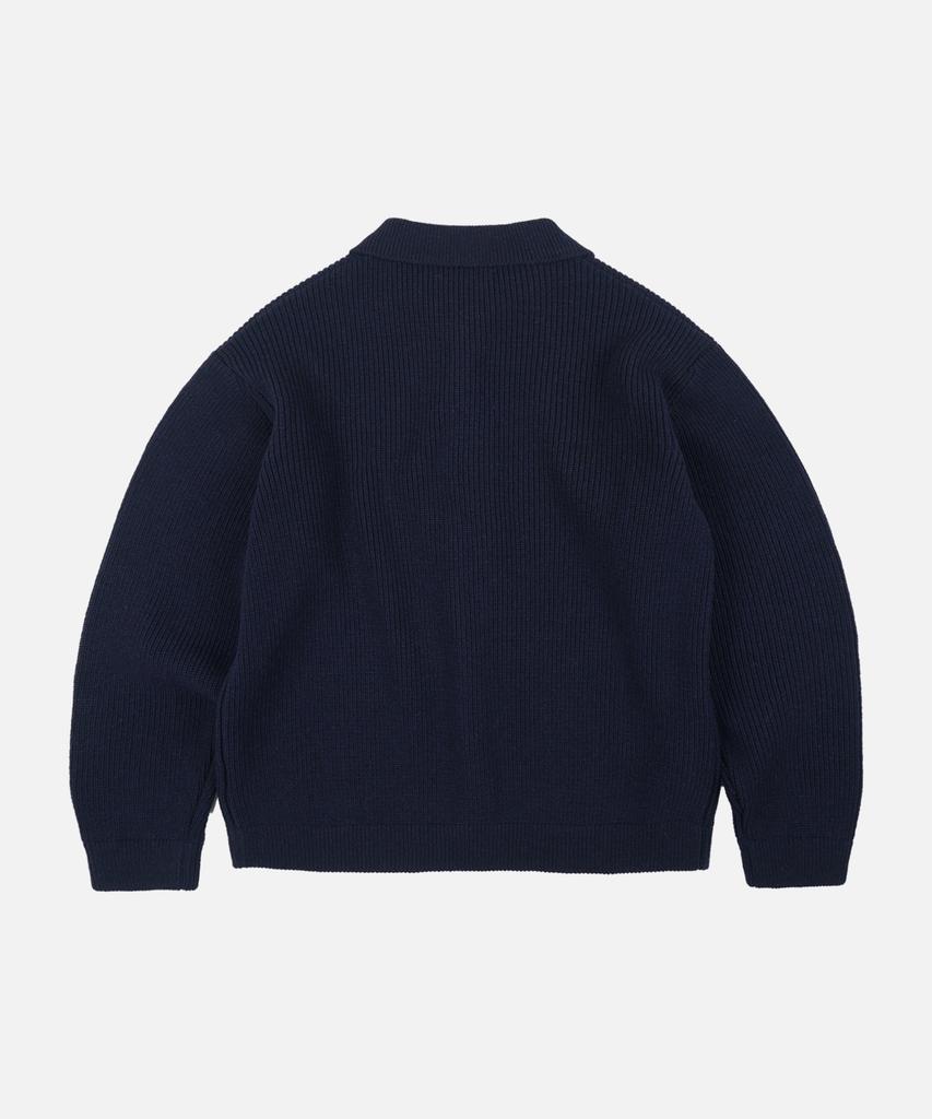 Frizmworks Ultra Heavyweight Collar Cardigan _ Navy