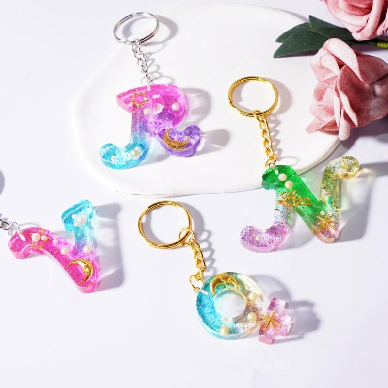3D Letters Symbol Silicone Molds Epoxy Resin Casting Mold DIY Craft Keychain Polymer Clay Mold Handmade Jewelry Tool