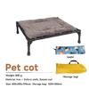 Elevated-Dog Bed with Canopy-Outdoor Dog Bed Cooling Raised Dog Cot Pet Tent