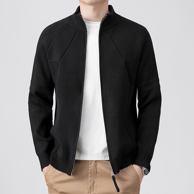 

Men s 2025 Trendy Knit Cardigan Sweater – Versatile Solid Color, Casual, Loose Fit for Autumn/Winter M