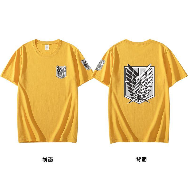 Anime Attack On Titan Series Printing Tshirt Short Sleeve Tee Summer Tops Unisexs Clothing Casual Daily Wear