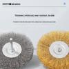Stainless Steel Wire Brush for Rust Removal, Grinding, and Polishing – T-Type with 6mm Handle for Metal, Wood, and Root Carving Applications.