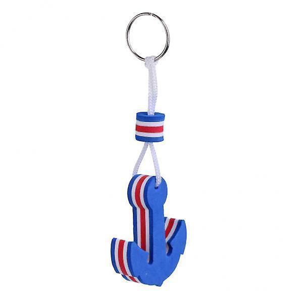 9xNovelty Boating Floating Key Chain Key Ring Keychains Float Blue Anchor