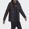 Adidas Helionic Solid Color Comfortable Warm Hooded Casual Long Sleeve Down Jacket Men Jackets Black HN5640