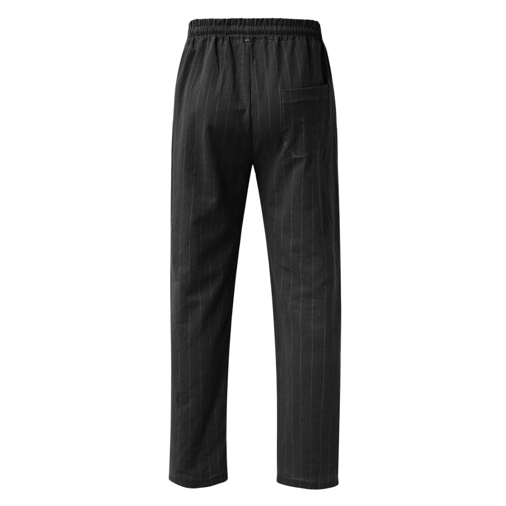 Men'S Casual Pants Striped Print Summer Sports Pants Fitness Running Pants