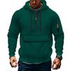 Trendy Innovative Sweatshirt Autumn and Winter Men's Fleece Loose Large Pocket Large Zipper Hoodie