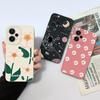 Case For Poco F5 Pro Painted Flowers Soft Liquid Silicone Camera Lens Protection Back Cover For Xiaomi Poco F 5 F5Pro Protectors