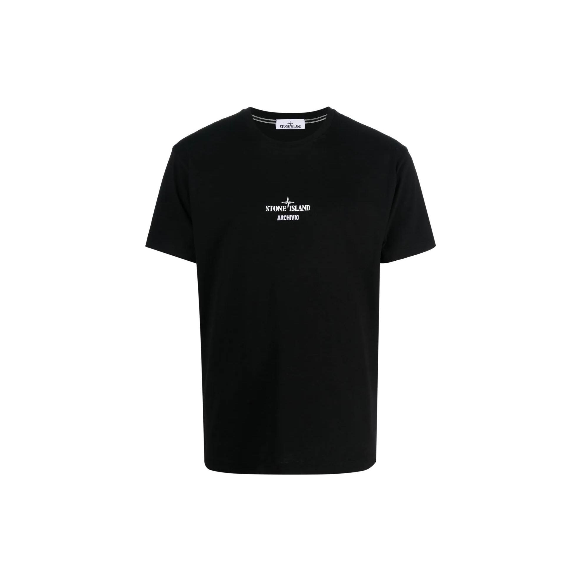 

STONE ISLAND Футболка с коротким рукавом Archivio Project Черный Мужской Топы 78152NS91-V0029 L