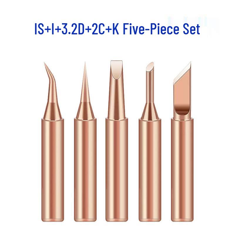 Pure Copper Soldering Iron Tip: Automatic Feeder, Non-Magnetic, Internal Heating Welding Station
