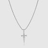 Nerezový řetízek náhrdelník Ležérní styl Pánské šperky Náhrdelník s křížkem Dárek pro kluky