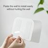 Wall Mount Sanitary Napkin Storage Box Hanging Dusts Proof Sealing with Flip Cover Plastic Home Supplies White
