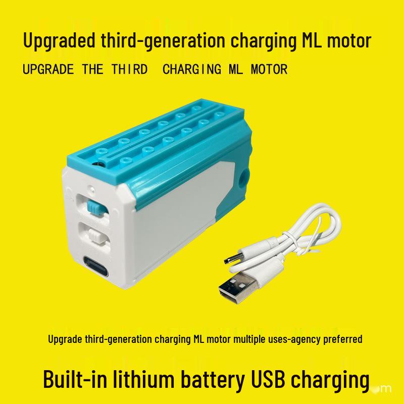 Third-Gen ML Charging Motor Power Pack: Compatible with Lego Building Blocks
