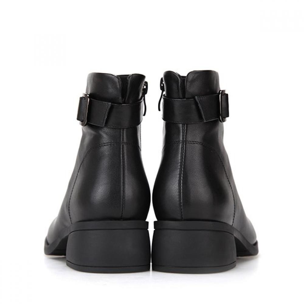 Barbara Leather Buckle Decoration 5cm Women Ankle Boots Bzg802bk