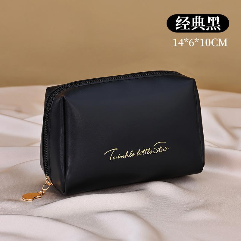 Portable Makeup Bag With High Aesthetic Value Small Storage Bag With Mouth Red Envelope PU Makeup Bag Cosmetic Makeup Bag