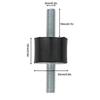 Rubber Vibration Isolator Mount Male Anti Shock Damper M5 M6 Car Bobbin Isolator Damperm For Gasoline Generators Accessories
