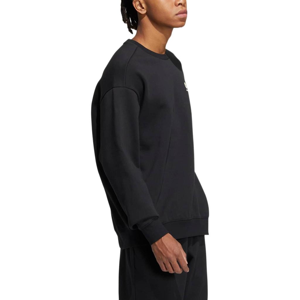 Adidas Neo Sweatshirts Unisex Black Crew Neck Moderate Regular HY9654