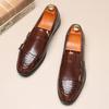 H1906 New British Fashion Loafers Men's Versatile Leather Shoes Large Size Men's Shoes