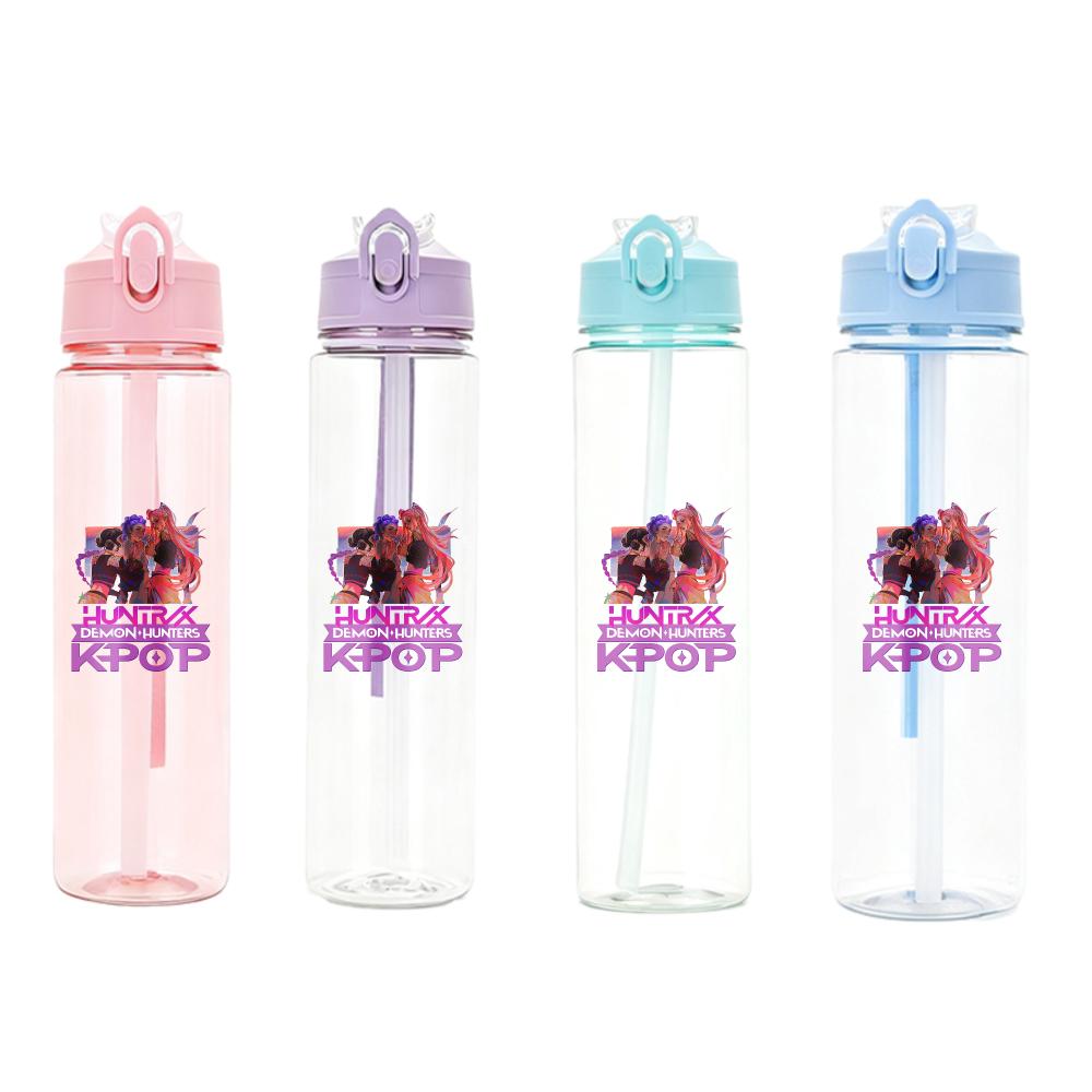 Anime Kpop Demon Hunters Character Water Cup Big Capacity Outdoor Portable Drinking Bottle Present designed for Boys plus Girls