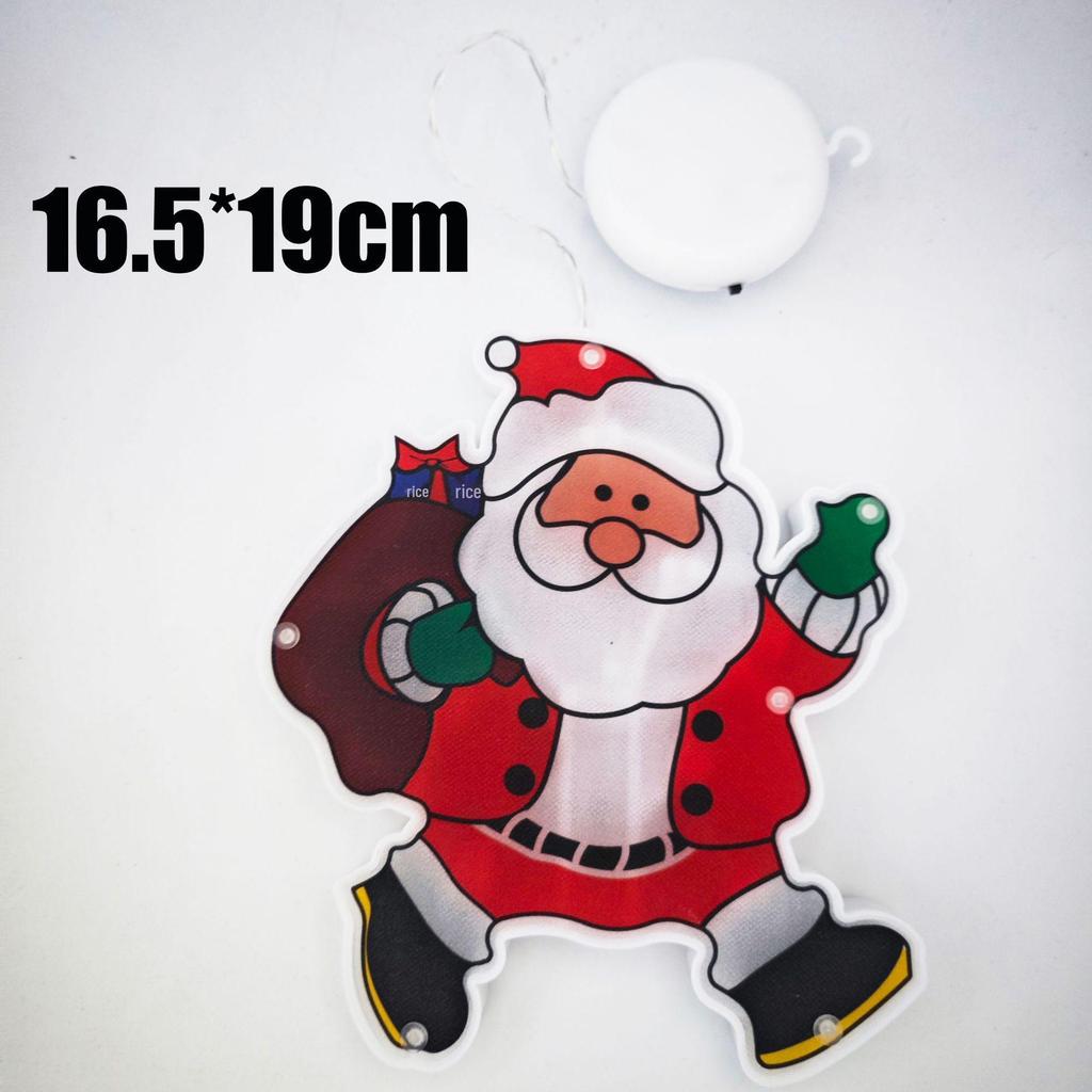 LED Christmas Suction Cup Window String Lights - Indoor Decorative Hanging Lights for Holiday Display