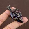 Multi Labradorite Handmade Copper Wire Wrap Jewelry Pendant 2.40" T0q99