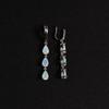 Long Opal Earrings 925 Sterling Silver with Natural Ethiopia Opal Fine Luxury Jewelry for Women Nice Gift