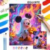 Mickey Ghost Pumpkin Halloween Oil Painting Art Kit Handmade Painting Diy Home Decoration