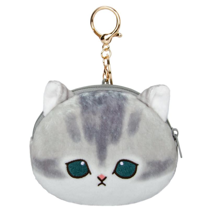 Cartoon Mofusand Shark Cat Headphone Bag Wallet Animal Pendantwith Pp Cotton