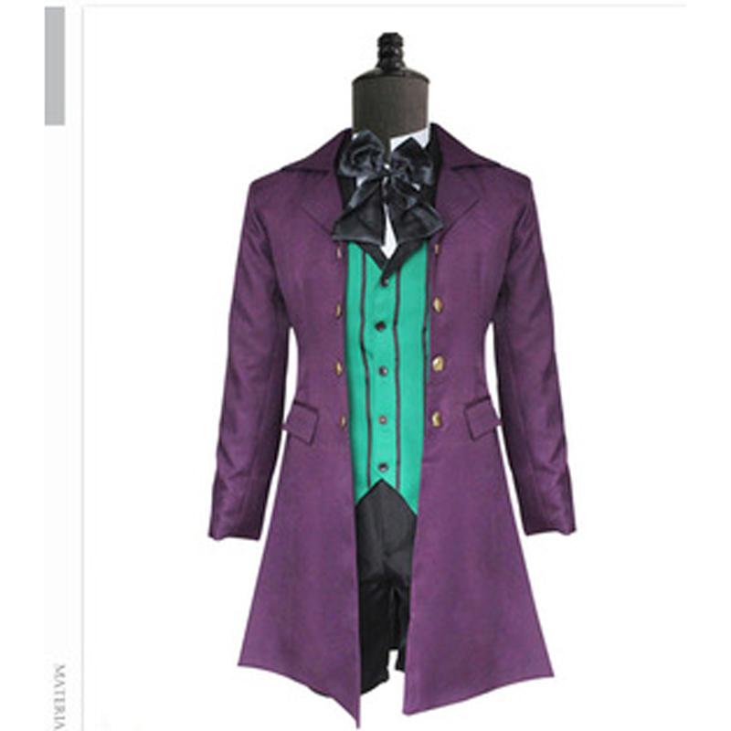 Anime Black Butler 2 Kuroshitsuji Alois Trancy Uniform Outfits Cosplay Kostýmy Kompletní sada (svrchní + vesta + košile + šortky + motýlek)