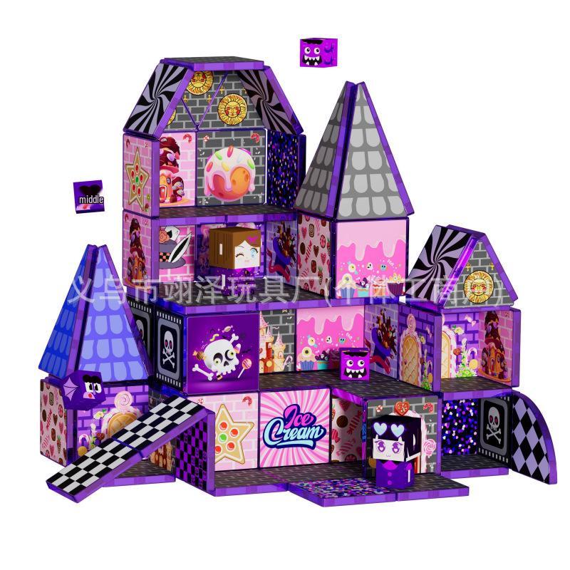 Magic Candy House Magnetic Tiles: Children's Educational Building Set