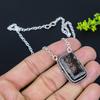 Black Rutile Gemstone Handmade Ethnic 925 Silver Gift Jewelry Necklace 18" L2O14