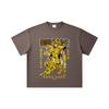 260 GSM Double Yarn 32 Count 100% Cotton Saint Seiya V22 Leo Print Unisex Heavy Cotton T Shirt