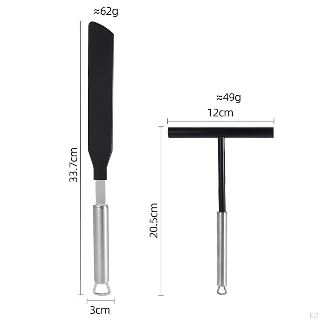 Crepe Spreader Utensil Kitchen Cooking Utensils Tools T Shaped Pastry Tool Pan Maker Dosa
