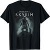 Skyrim Dragonborn in Silhouette Videospiel T-Shirt
