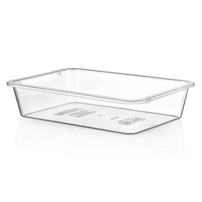 Transparent Plastic Refrigerator Storage Container 35x25x7 Cm