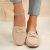 2025 Spring and Autumn Solid Women Flat Loafers New Fashionable Round Toe Low Heel Casual Large Size Women Flat Shoes for Women
