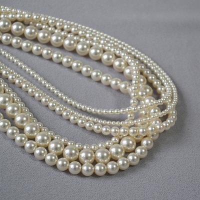 Collier Clavicule Empilé Simple Exquis Doux 650 Couleurs Cristal Brillant Artificiel Perle d'Imitation Élégant Français