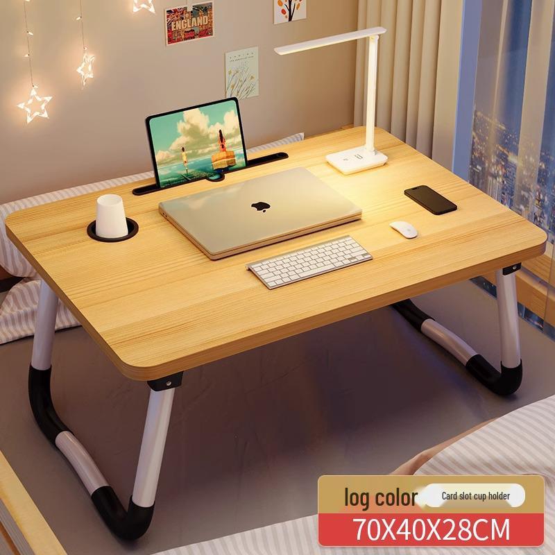 Foldable Bedside Table: Compact Desk for Dorms and Bedrooms