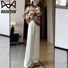 MiiOW Women's Fleece-Lined Casual Straight-Leg Pants
