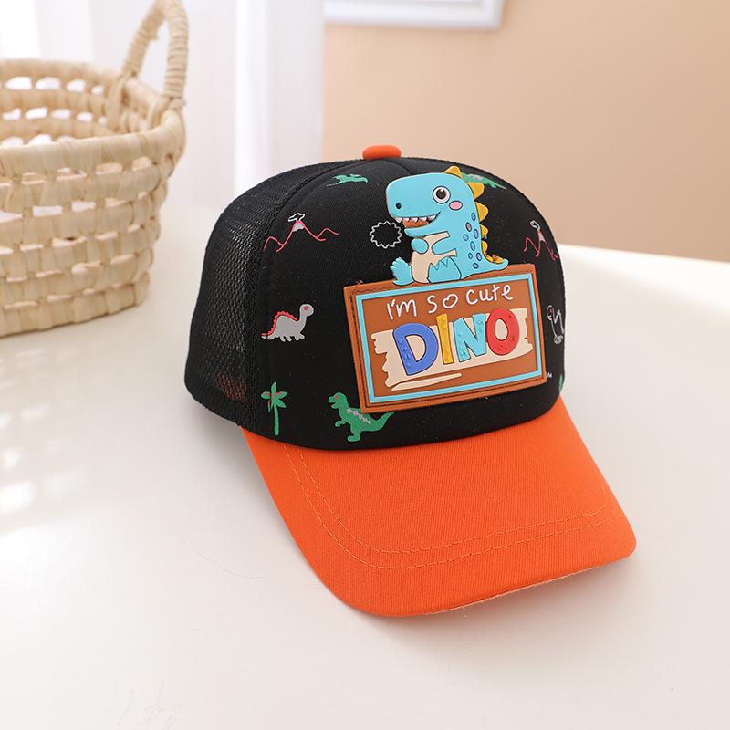 Cartoon Dinosaur Children Baseball Cap Cute Animal Kids Sun Hat Spring Corduroy Outdoor Boys Girls Peaked Caps Bonnet Gorras