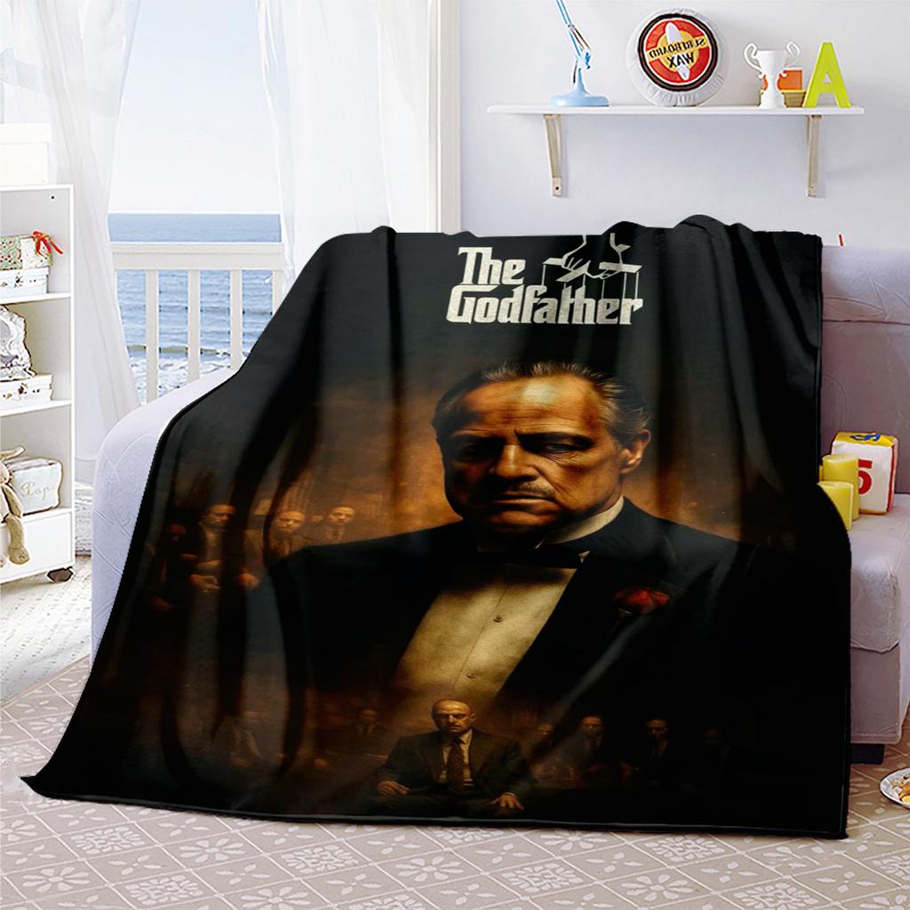 1PC Godfather Godfather Blanket Soft Comfortable All Seasons Suitable Sofa Office Travel Home Use Makes Great Gift
