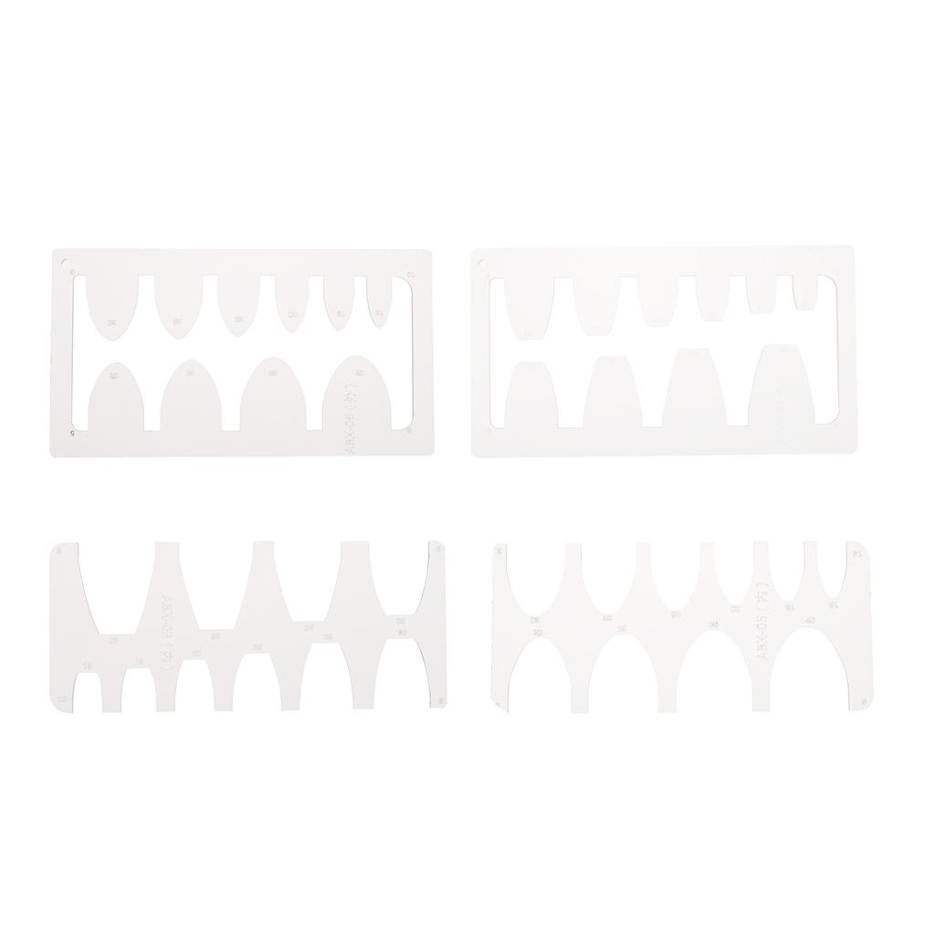 Acrylic Watchband Belt Strap Tail Stencil Template for Leather Craft Clear 1