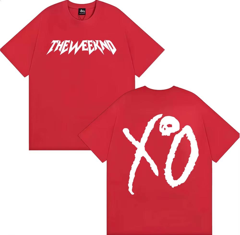 The Weeknd XO After Hours Til Dawn Druck Merch 2026 T-Shirt Baumwolle Unisex Kleidung Damen Sommer T-Shirt Y2k Lässig Fans T-Shirt